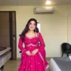 Alia 519 Fox Georgette Gown With Dupatta Collection