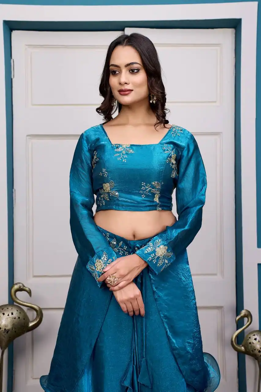 STD 6113 Ready To Wear Lehenga With Stitched Blouse