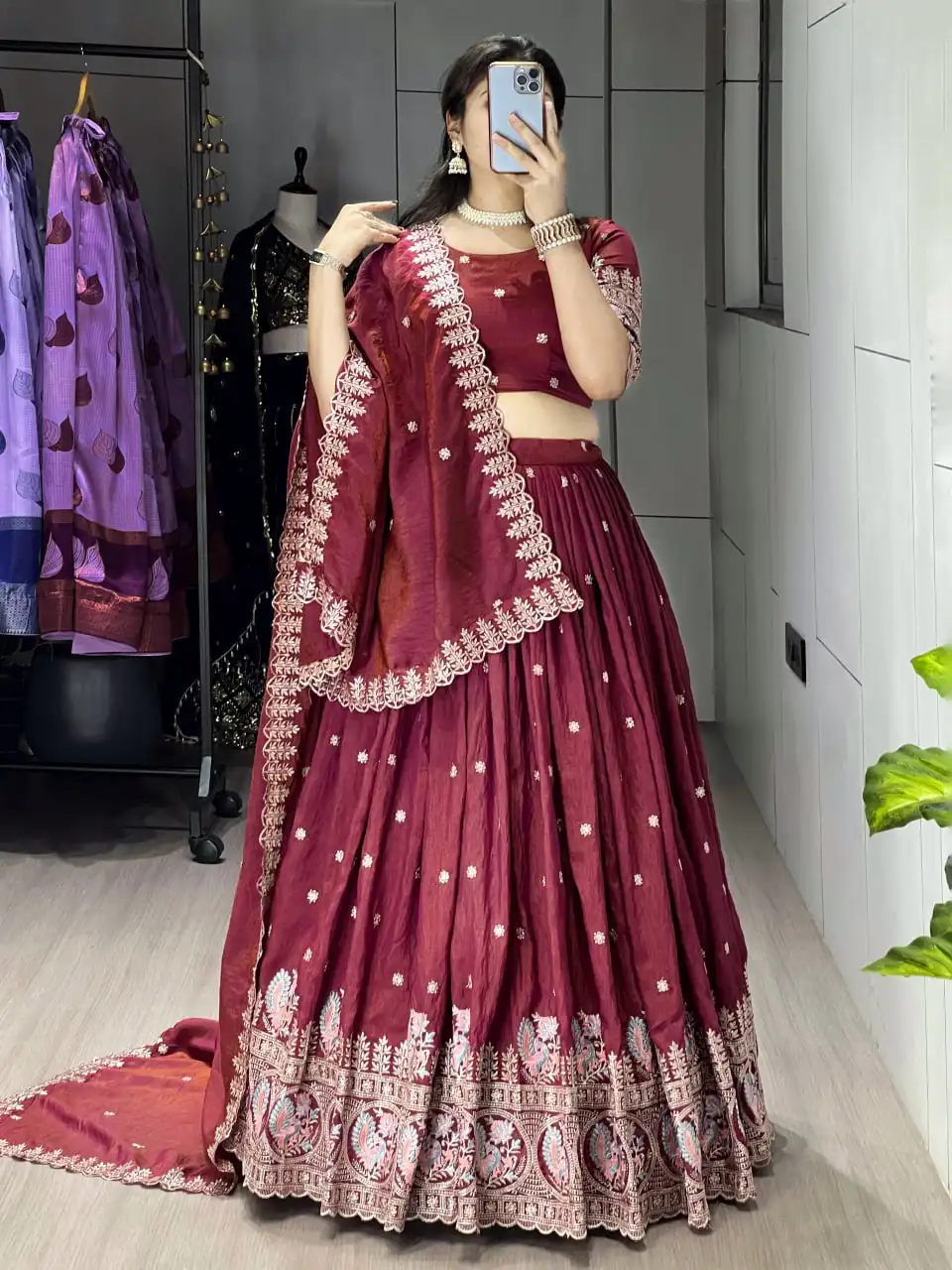 WMT 8214 Nc Vichitra Wedding Lehenga for women Choli Collection