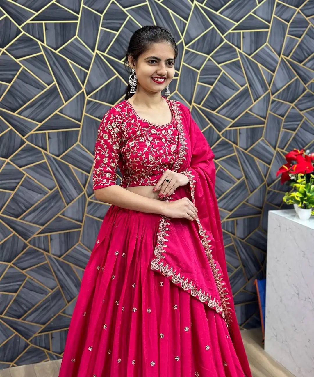 FFD Chinon Embroidery Lehenga Choli Collection