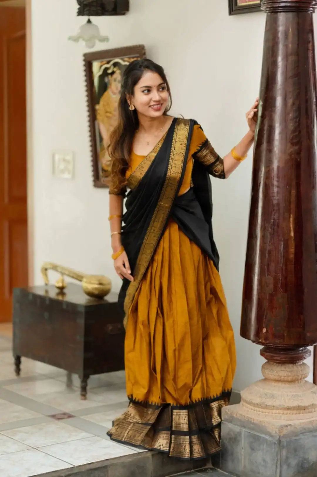 Vally Vol 113 Zari Weaving South Style Lehenga Blouse