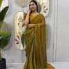 SGT 239 Space Silk Zip and go Gown Saree for Wedding
