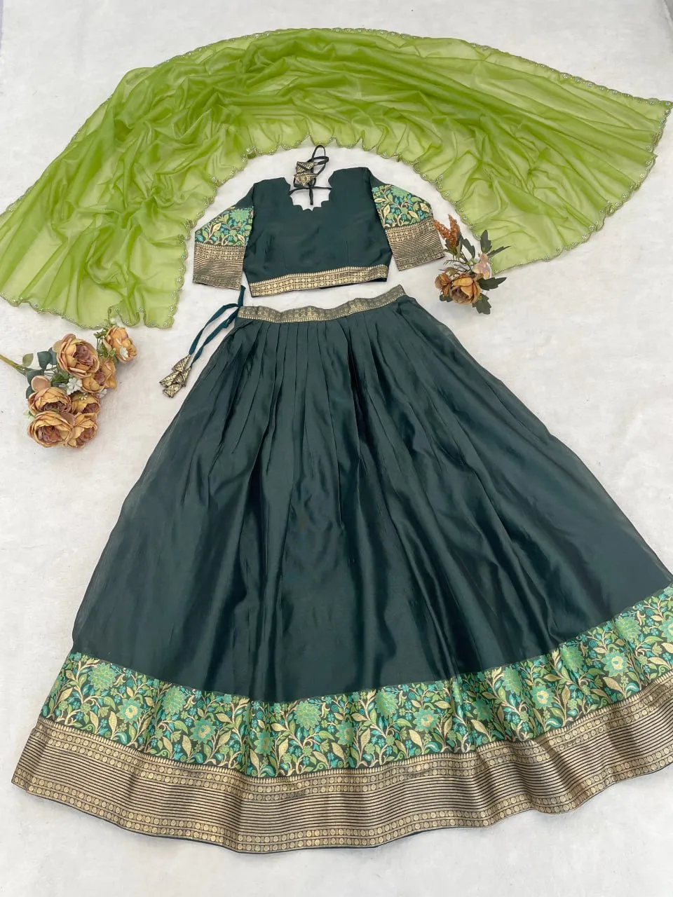 WMT 8134 Shimmar Silk Occasion Lehenga Choli South Style Collection