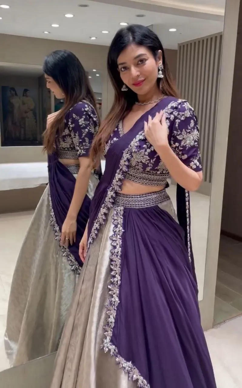 Madhuri 245 Rangoli Embroidery Work Party Wear Lehenga Choli