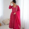 Sabina 5293 Crunchy Silk Anarkali Gown Pant With Dupatta Festive Collection