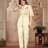 Zarin Vol 101 Handloom Embroidery Work Co Ord Set Collection for woman