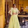 WMN 1119 Allnen Crush Lehenga Blouse With Koti Wedding Collection