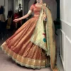 WMN 2032 Organza Zari Weaving Paithani Occasion Lehenga Choli