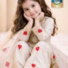 Baby 245 Pure Heavy Natural Crap Silk Kid Wear Sharara Suit