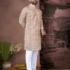 Shyam Cotton Kurta Pajama Printed Sequence Work