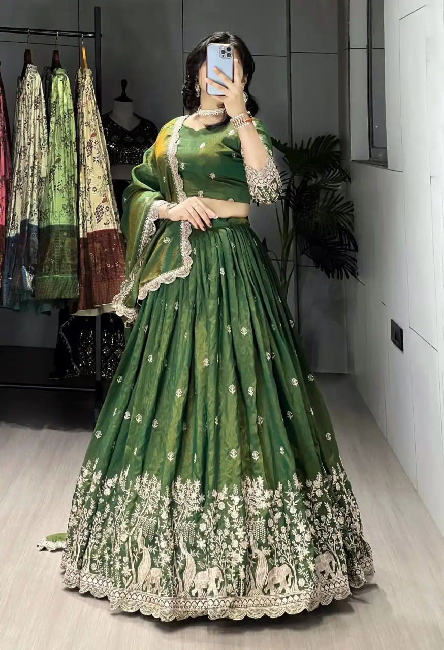 WMT 8215 Nc Vichitra Lehenga Choli for women With Embroidery