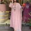 FFD Baby Pink Tesla Kurti Pant Dupatta