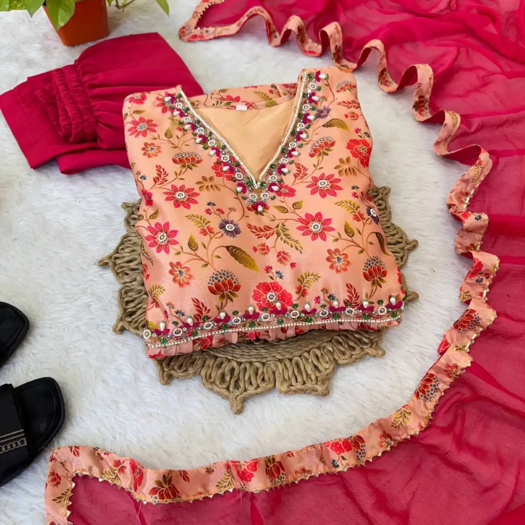 Alia 530 Chinon Soft Digital Printed Readymade Dress