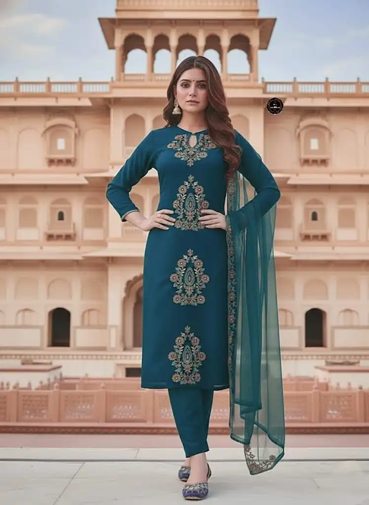 Laxmy Vol 46 Kurti Pant Dupatta Set