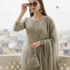 Laxmy Vol 65 Embroidery Kurti Pant With Dupatta For Women