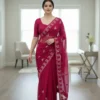 Kiara Correct Chikankari Embroidery Work Party Wear Saree