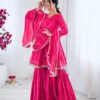 Sabina 5300 Rani Mal Chanderi Sharara Suit With Dupatta