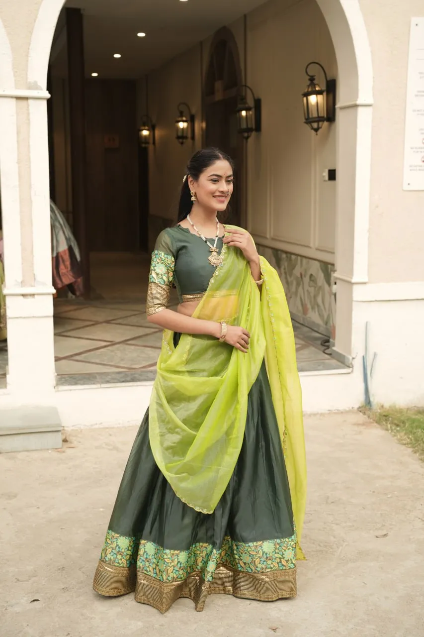 WMT 8134 Shimmar Silk Occasion Lehenga Choli South Style Collection