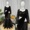 Deepika 5994 Black Thread Sequence Indo Western Suit For Women