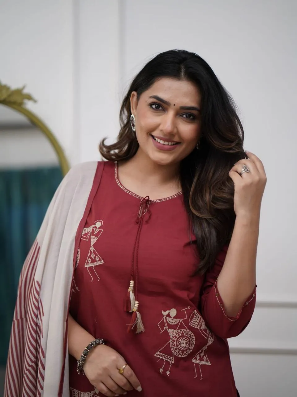 Zarin 56 Heavy Rayon Designer Kurti Pant With Dupatta