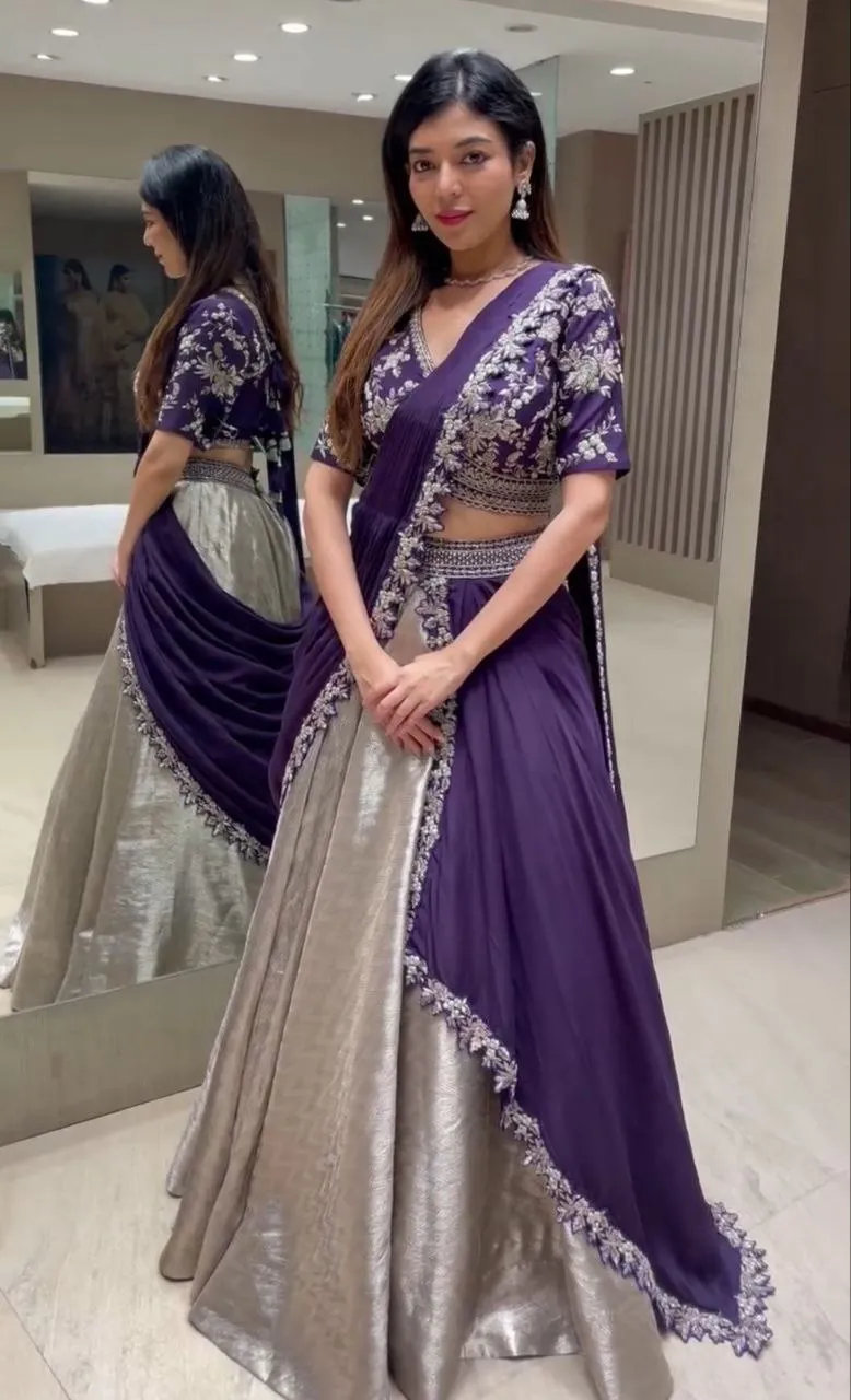 Madhuri 245 Rangoli Embroidery Work Party Wear Lehenga Choli