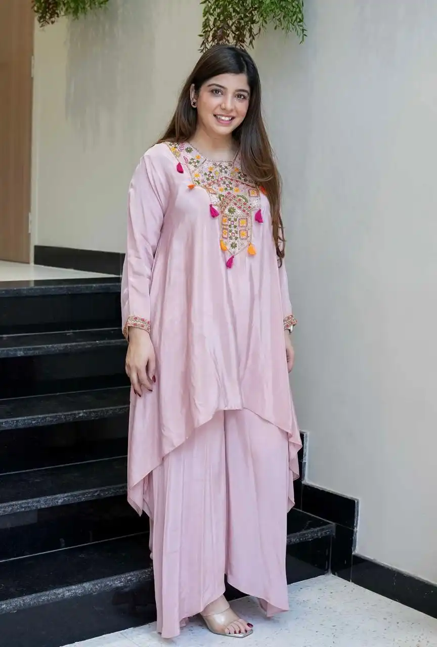 Zarin 58 Embroidery Work Kurti Palazzo Fastival Collection for woman