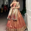 WMN 2032 Organza Paithani Lehenga Choli With Zari Weaving
