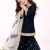 Baby 243 Party Wear Black Heavy Pure GMY SILK Top Sharara & Dupatta Set