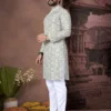 Shyam Cotton Kurta Pajama Printed Sequence Party Wear Collection
