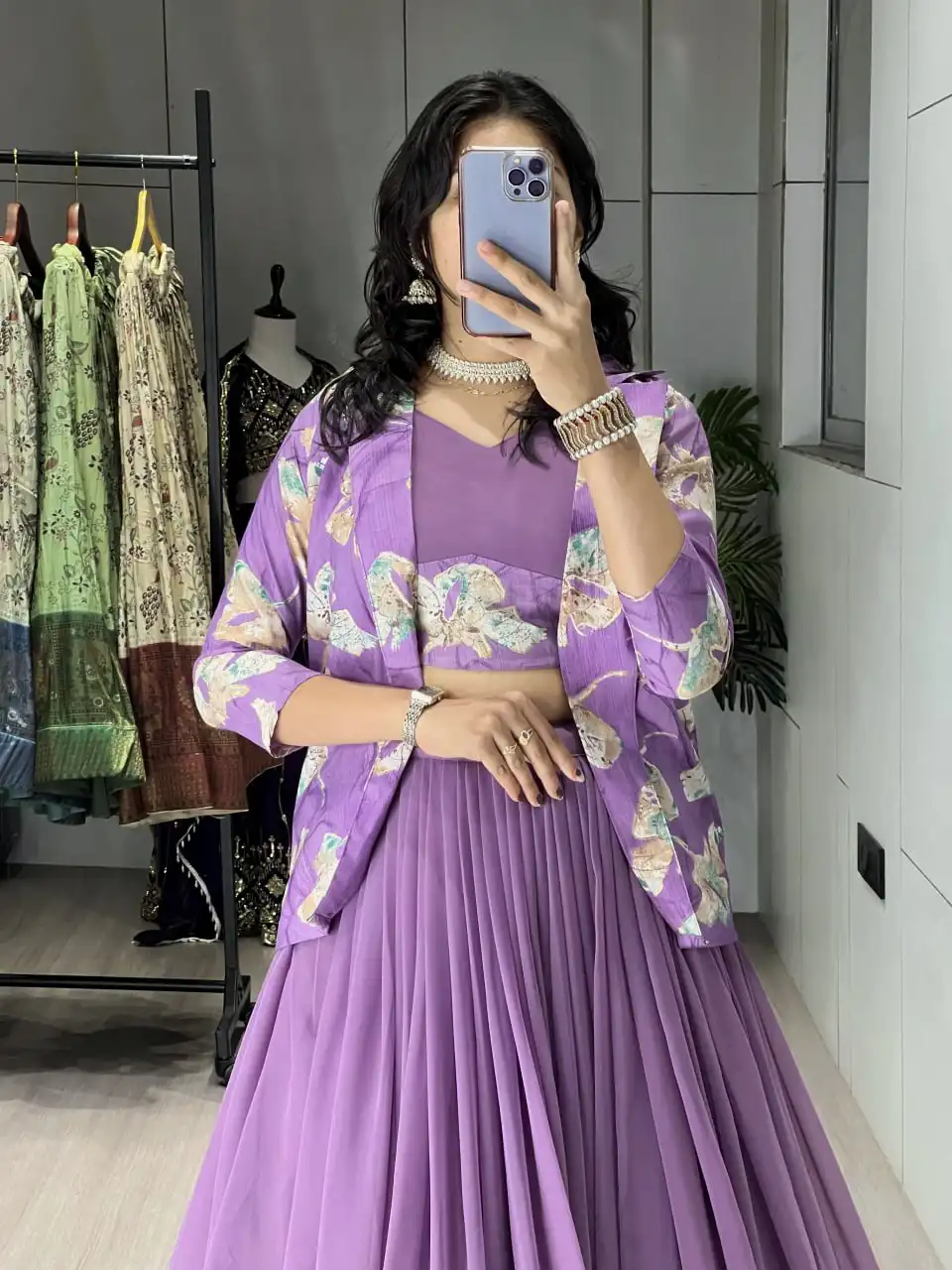 WMT 8216 Gorgette Party Wear Lehenga Choli women