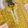Zarin Vol 043 Yallow Color Soft Cotton Readymade Dress for woman