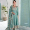 Zarin Vihanika Heavy Silk Festival Wear Readymade Dress