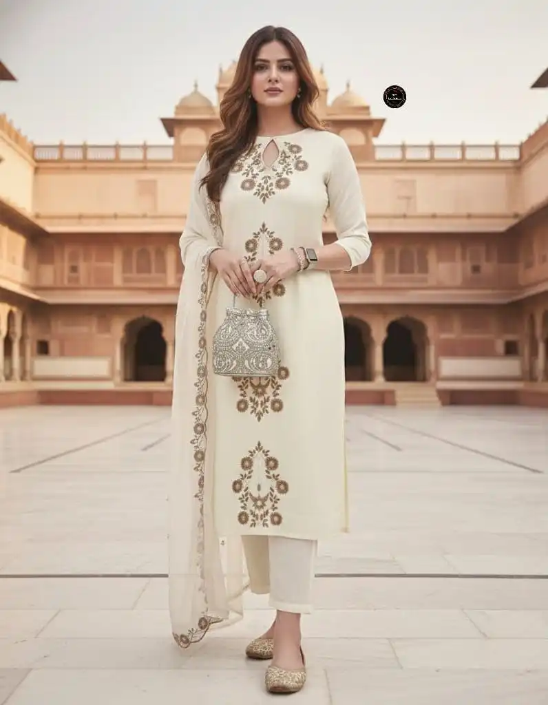 Laxmy Vol 46 Kurti Pant Dupatta Set