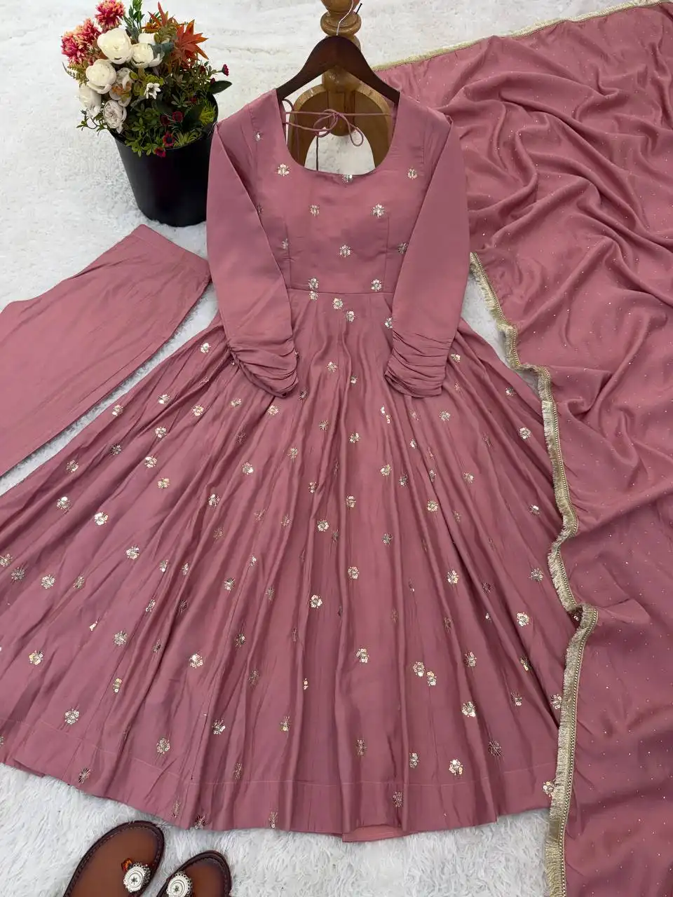 Sabina 5330 Anarkali Kurti Pant With Dupatta woaman