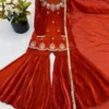 Sabina 5335 Embroidery Beads Work Kurti Palazzo With Dupatta woaman