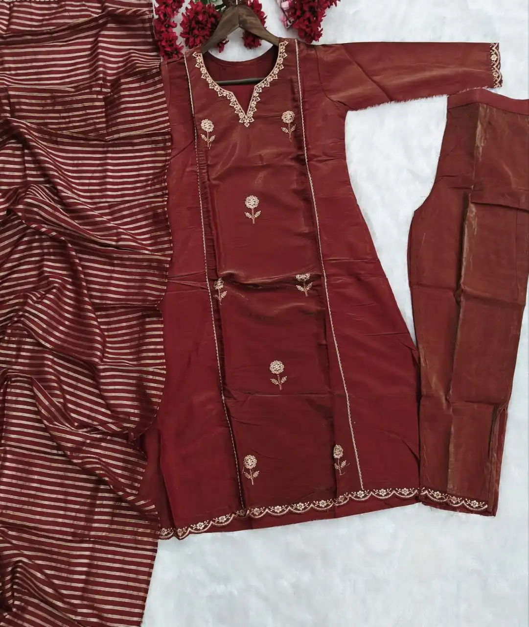 Laxmy Vol 69 Embroidery Kurti Pant With Dupatta Collection