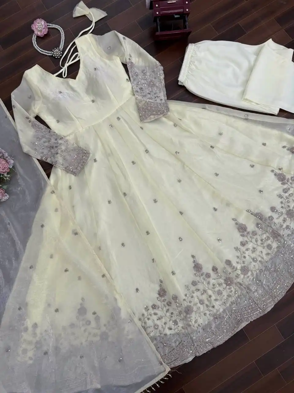 Deepika 5993 Thread Sequence Anarkali Readymade Dress