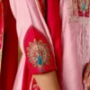 Lila 150 Roman Silk Anarkali Kurti With Palazzo With Embroidery Work