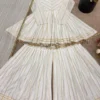 Sabina 5300 White Mal Chanderi Sharara Suit With Dupatta Trading Design