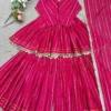 Sabina 5300 Rani Mal Chanderi Sharara Suit With Dupatta