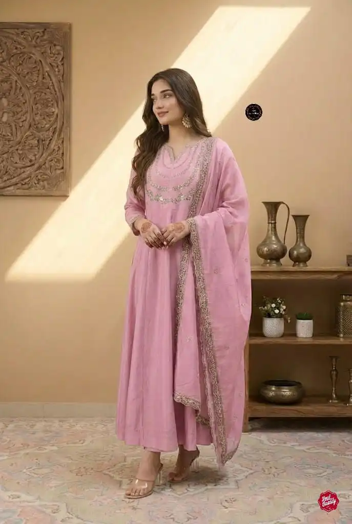 Laxmy Vol 71 Embroidery Anarkali Kurti Pant With Dupatta Collection