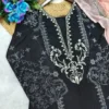 Zarin 067 Black Cotton Printed Designer Readymade Dress