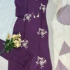 Zarin 56 Purple Heavy Rayon Kurti Pant With Dupatta Collection
