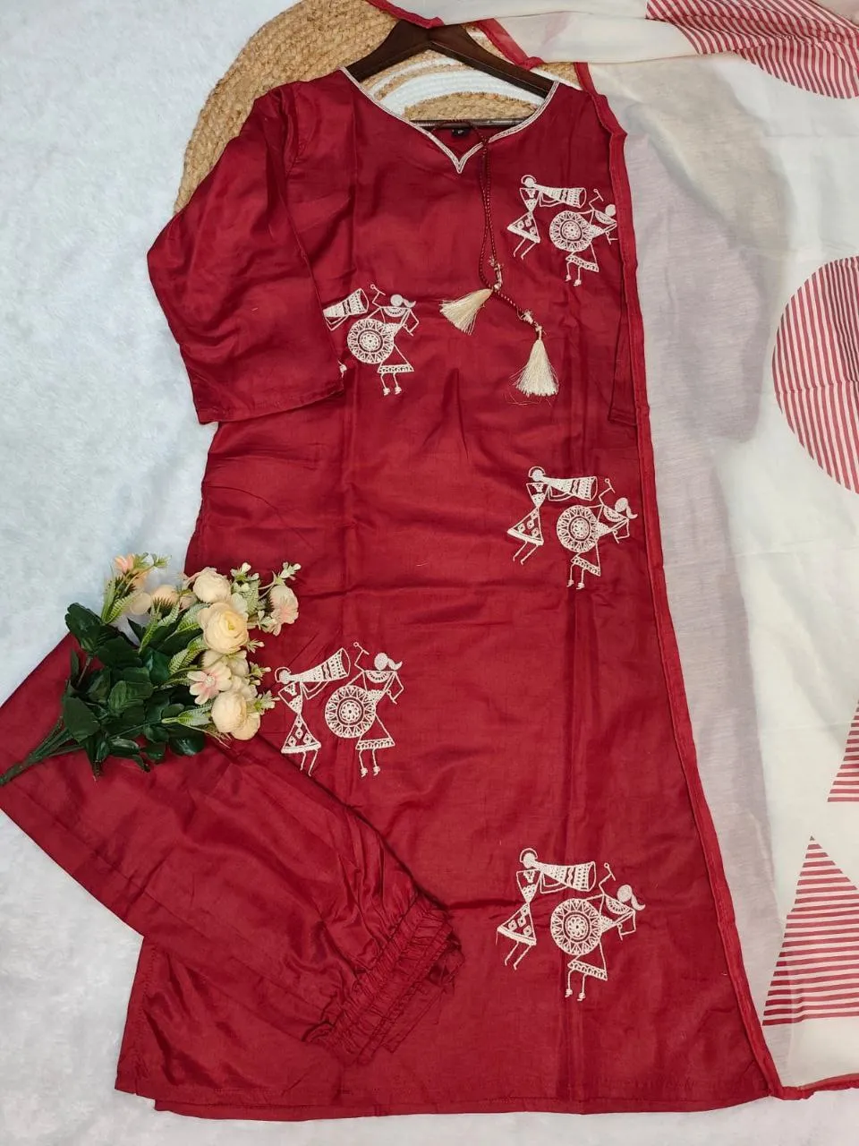 Zarin 56 Heavy Rayon Designer Kurti Pant With Dupatta