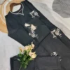 Zarin 56 Black Heavy Rayon Kurti Pant With Dupatta
