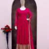 Zarin 44 Georgette Anarkali Gown Pant With Dupatta Party Wear Collection