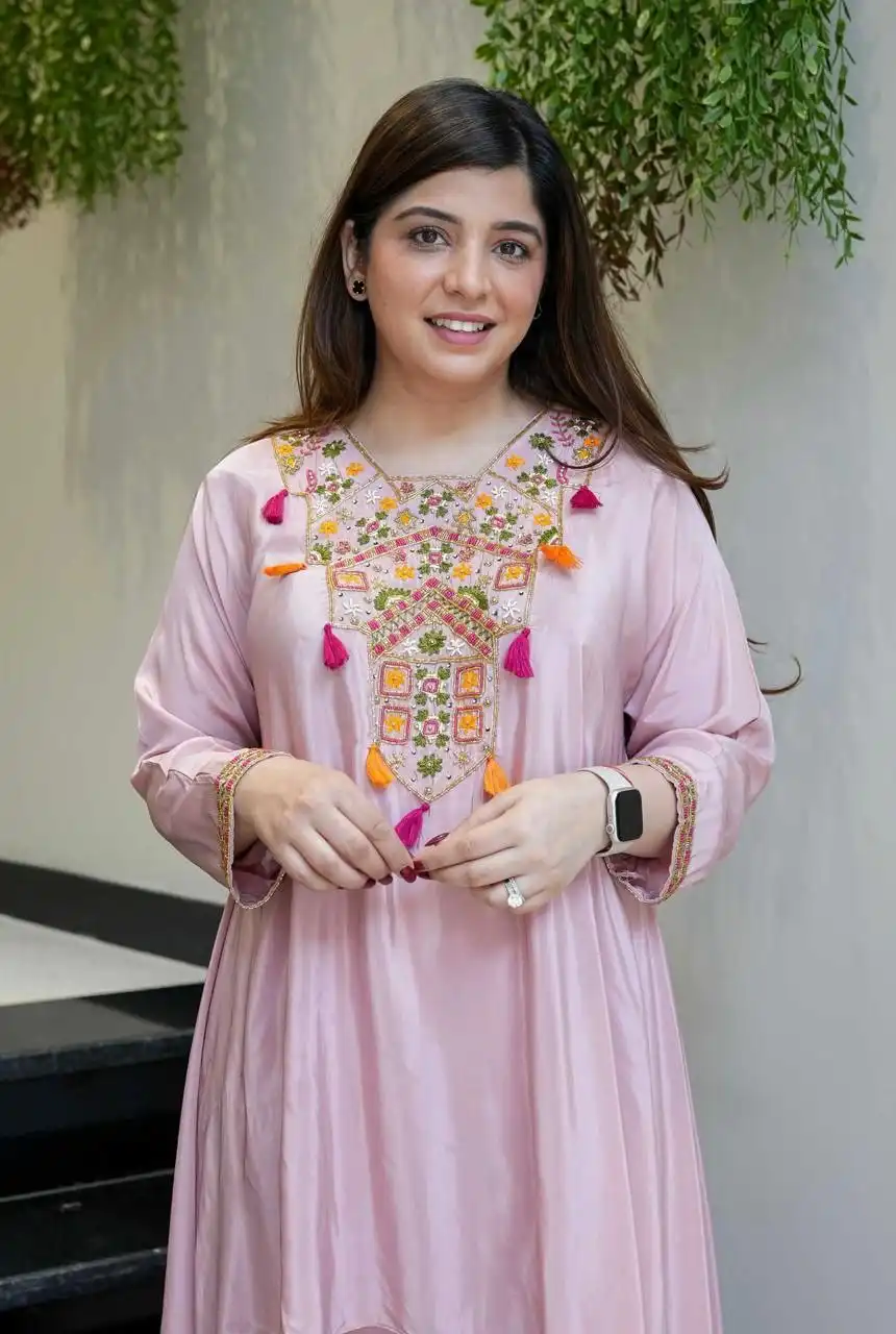 Zarin 58 Embroidery Work Kurti Palazzo Fastival Collection for woman