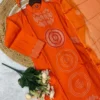 Zarin 57 Orange Designer Kurti Pant With Dupatta