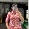 WMN 4702 Chanderi Floral Printed Co Ord Set For Women