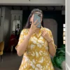 WMN 4702 Yellow Chanderi Floral Printed Co Ord Set Collection